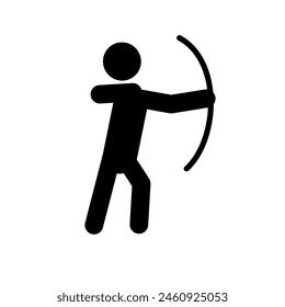 archer, archery - vector icon, pictogram