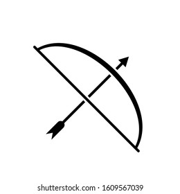 Archer black icon, vector sign on isolated background. Archer concept symbol, illustration