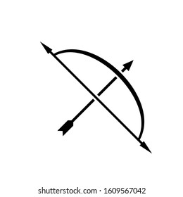 Archer black icon, vector sign on isolated background. Archer concept symbol, illustration