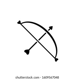 Archer black icon, vector sign on isolated background. Archer concept symbol, illustration