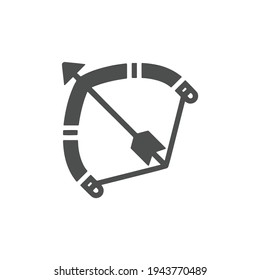 Archer bow icon. Simple illustration of archer bow vector icon for web design isolated on white background