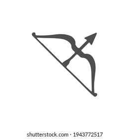 Archer bow icon. Simple illustration of archer bow vector icon for web design isolated on white background