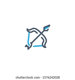 Archer Bow - RPG Filled Line Icon