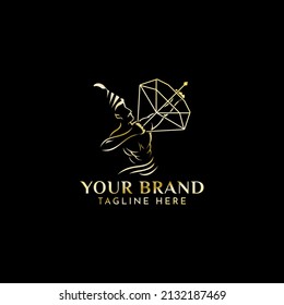 Archer and diamond logos are perfect for jewelry logos, beauty, fashion, boutiques, media, games etc.