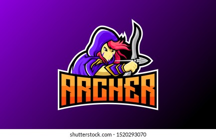 Archer Esport Logo - Mascot Logo Template