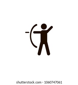 archer icon. flat design