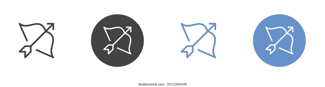 Icono de Archer Flat en color blanco y negro