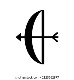 Archer icon isolated on white background