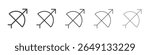 Archer icon outline ilustration vector symbol