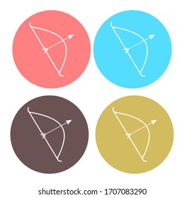 Archer icon in trendy flat style isolated on white background for web and app