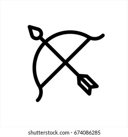Archer icon in trendy flat style isolated on background. Archer icon page symbol for your web site design Archer icon logo, app, UI. Archer icon Vector illustration, EPS10.