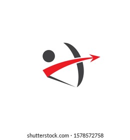 Archer icon Vector Illustration design Logo template