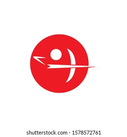Archer icon Vector Illustration design Logo template