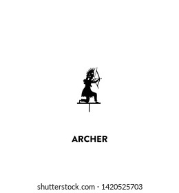 archer icon vector. archer sign on white background. archer icon for web and app