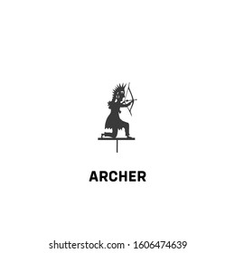 archer icon vector. archer sign on white background. archer icon for web and app
