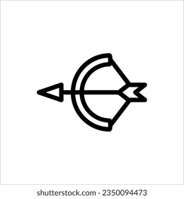 Archer icon, vector sign on isolated background. Archer concept symbol, illustration