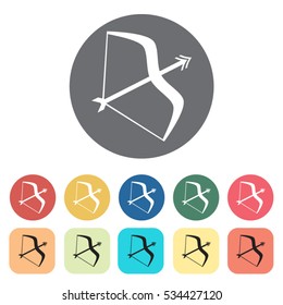 Archer icons set.Vector Illustration