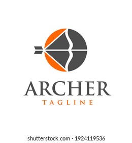 Símbolo de arco y flechas del logotipo de Archer
