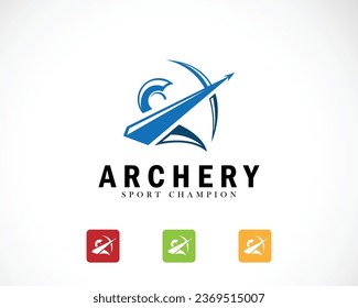 archer logo creative sport design concept abstract champion athletic icon web
