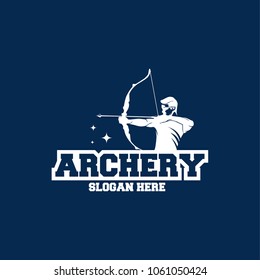 Archer Logo Designs concept, Archery Silhouette Logo designs vector, Archer Sport logo