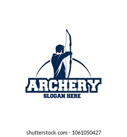 Archer Logo Designs concept, Archery Silhouette Logo designs vector, Archer Sport logo