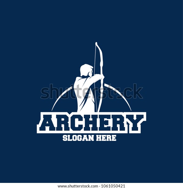 Archer Logo Designs Concept Archery Silhouette Stock Vector (Royalty ...