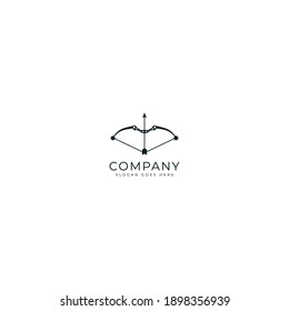 archer logo icon design with simple style and white background