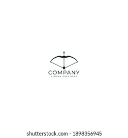 archer logo icon design with simple style and white background