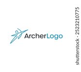 Archer logo mononline design template