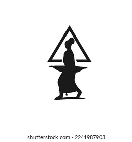 the archer logo and triangle