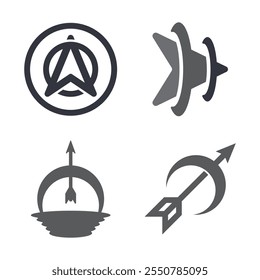 Archer Logo Vector Icon Template Illustration