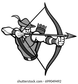 Archer Mascot Illustration