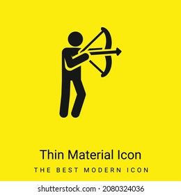 Archer minimal bright yellow material icon