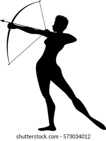 Archer Silhouette - Vector Illustration