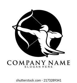 Logo vectorial de la ilustración del soldado Archer