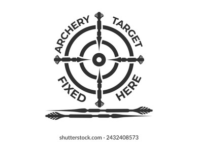 Archer Typography and Logo Design, Modern Archery Logo Elements for Your Brand, Dynamic Archery Theme Typography for Logos, Target the Best with Archery-Inspired Logos, Archery Logo, Bow and Arrow