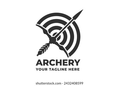 Archer Typography and Logo Design, Modern Archery Logo Elements for Your Brand, Dynamic Archery Theme Typography for Logos, Target the Best with Archery-Inspired Logos, Archery Logo, Bow and Arrow