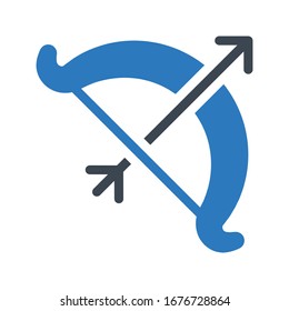 archer vector glyph color icon 