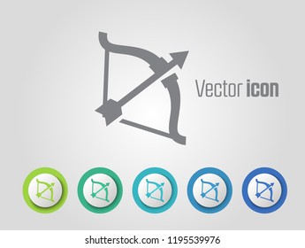 Archer vector icons and different color variations