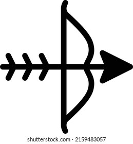  ilustración del vector de arco en un fondo transparente. Símbolos de calidad superior. Iconos vectoriales de glifos para diseño de conceptos y gráficos. 