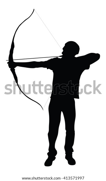 Download Archer Vector Silhouette Symbol Illustration Isolated ...