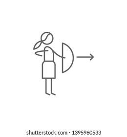 Archery, adventure icon. Element of adventure icon. Thin line icon for website design and development, app development. Premium icon