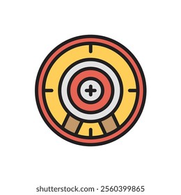 Archery Aim Icon Vetor Illustration