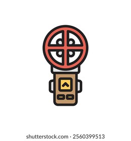 Archery Anemometer Icon Vetor Illustration