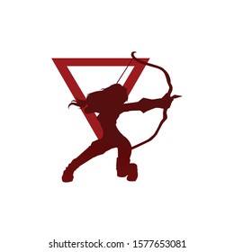 Archery and anime logo design