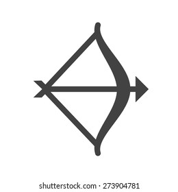 Archery, arrow, bow, shoot icon vector image. Can also be used for sports, fitness, recreation. Suitable for web apps, mobile apps and print media.