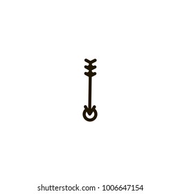 archery arrow icon. sign design