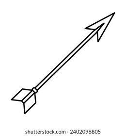 Vector de icono de flecha de tiro con arco en el diseño de moda