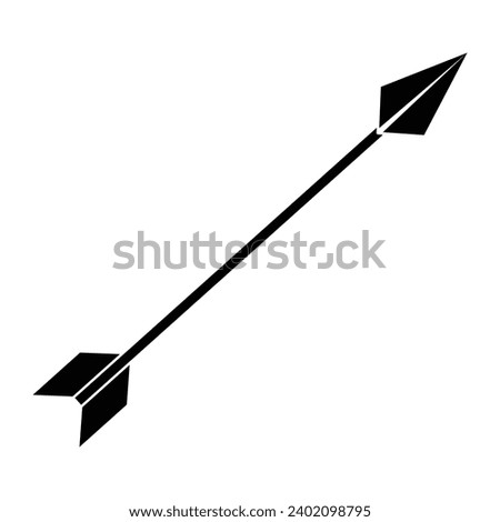Archery arrow icon vector on trendy design