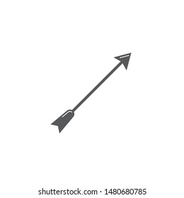 Archery arrow vector icon symbol isolated on white background
